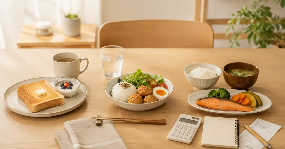 朝昼晩の食事から一人暮らしの1日の食費を考える記事画像