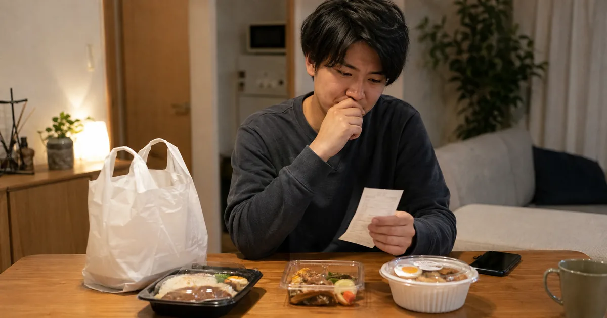 一人暮らしの食費が月6万円から7万円になる原因を考える記事画像